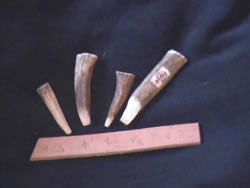 Punches made from antler