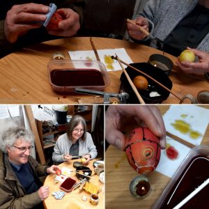 Making Easter Eggs in the Wordsmithcrafts Workshop